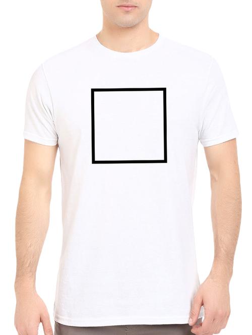 white cotton chest print tshirt - 14521179 - Standard Image - 1