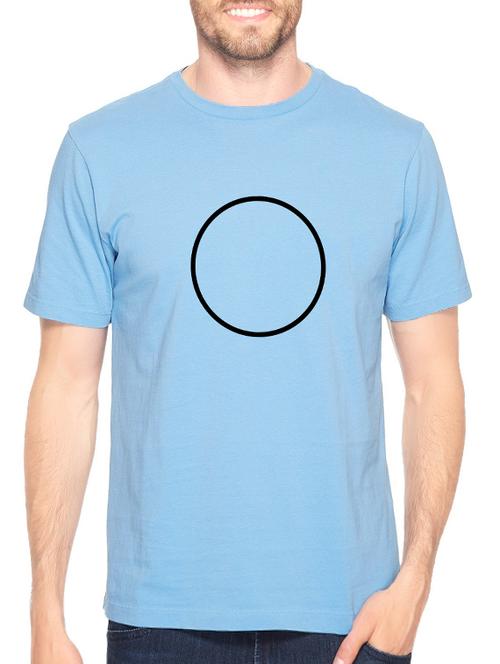 blue cotton chest print tshirt - 14521191 - Standard Image - 1