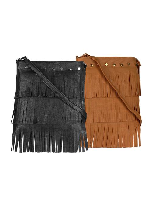 multi colored leatherette sling bag - 14521249 - Standard Image - 1