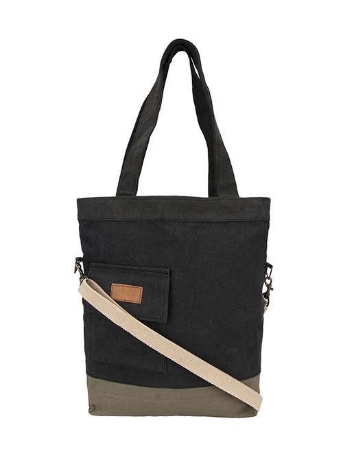 black canvas regular handbag - 14521274 - Very Small Image - 1