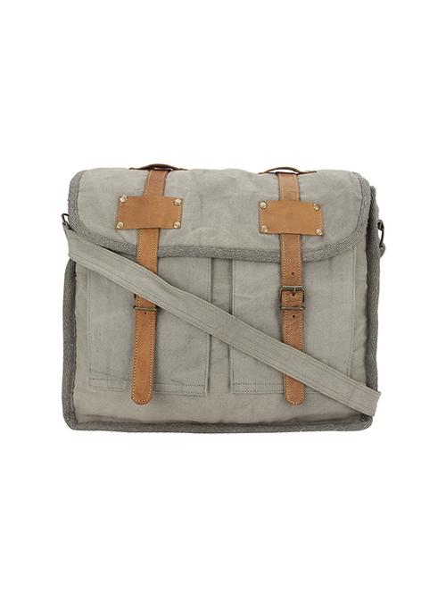 green canvas messenger sling bag - 14521282 - Very Small Image - 1