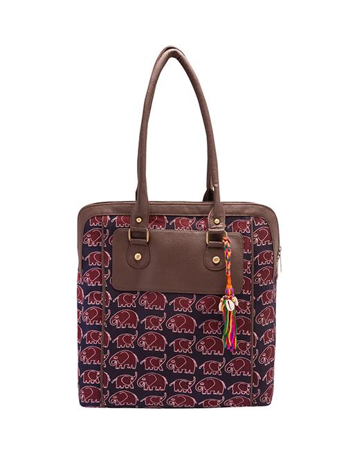 blue cotton ethnic handbag - 14521307 - Very Small Image - 1