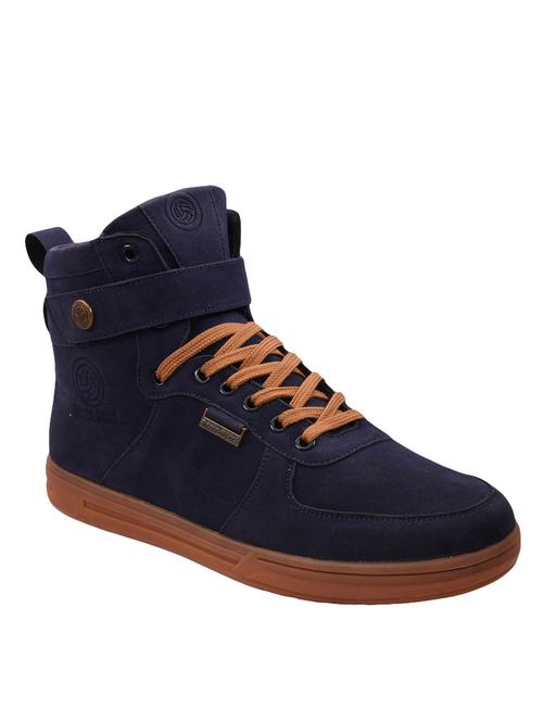 blue Suede lace up sneaker - 14521339 - Very Small Image - 1