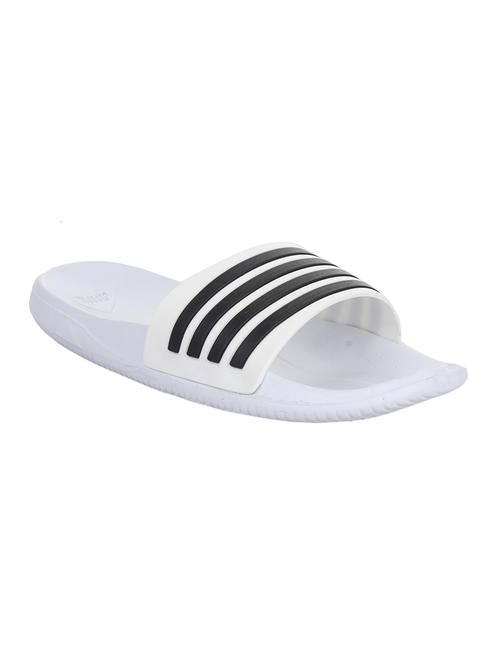 white rubber slip on flip flops - 14521410 - Standard Image - 1