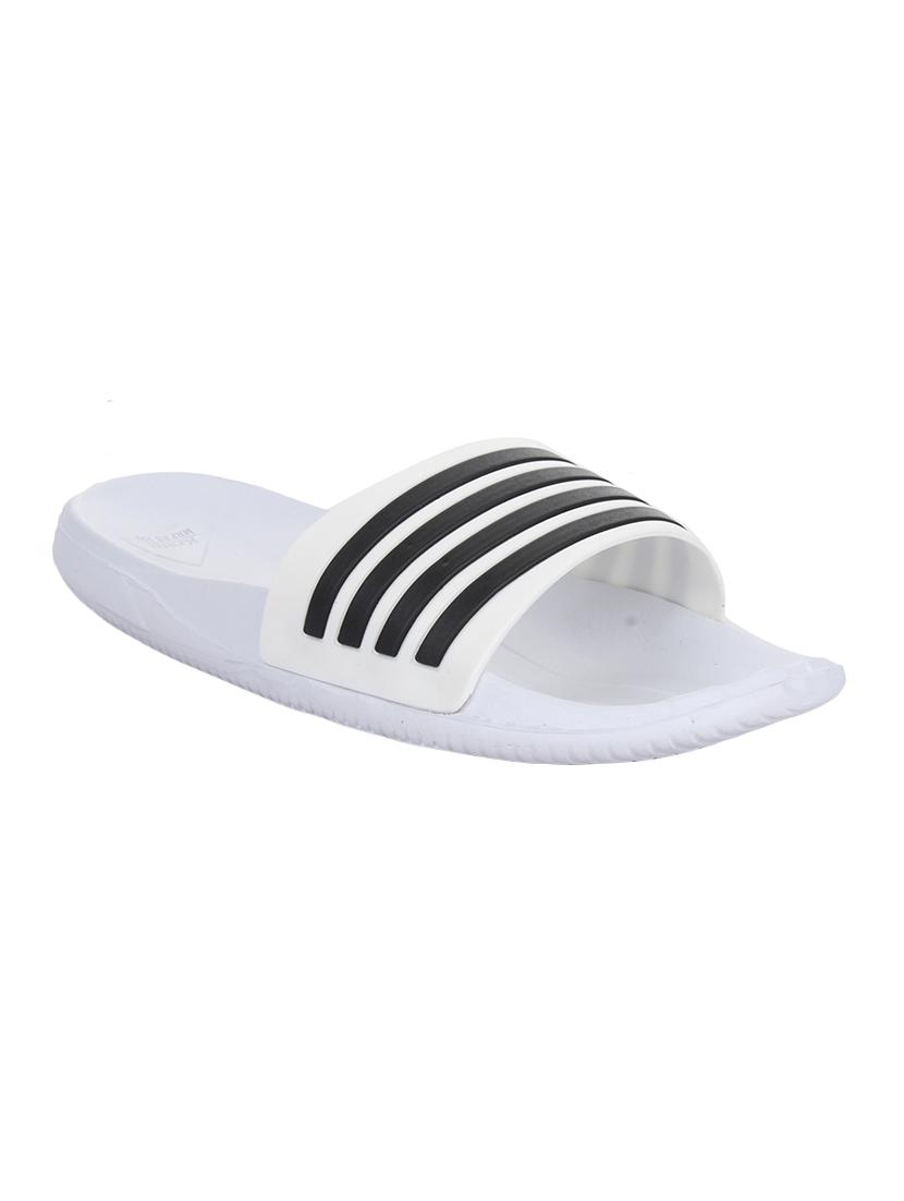 white rubber slip on flip flops - 14521410 - Zoom Image - 1
