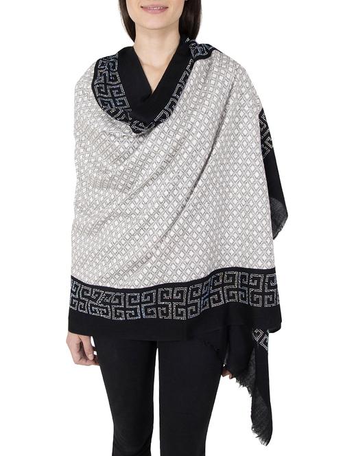 multi colored woolen stole - 14521446 - Standard Image - 1