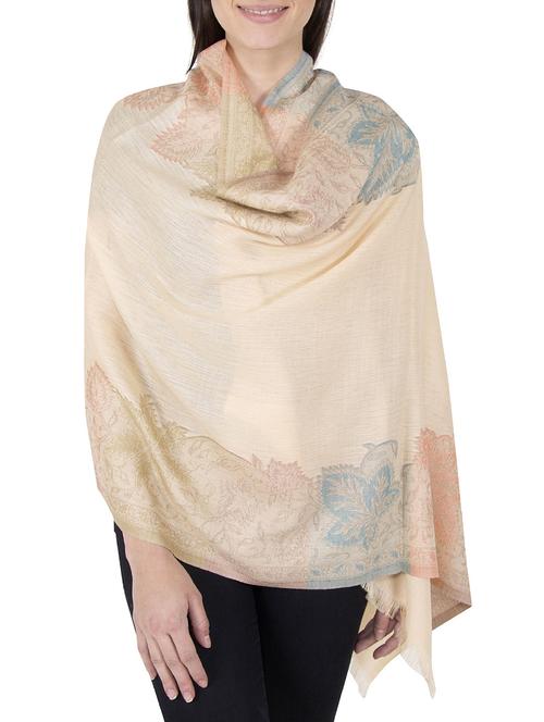 multi colored woolen stole - 14521464 - Very Small Image - 1