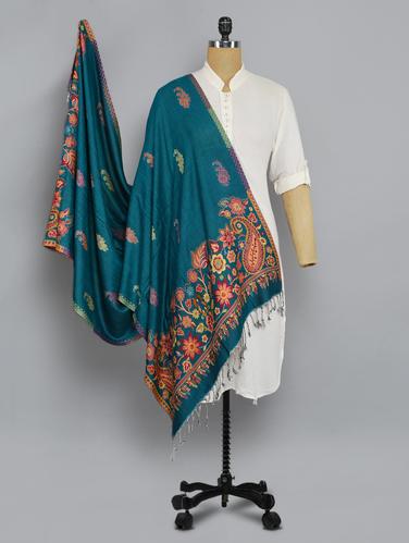 Blue floral shawl - 14521589 - Very Small Image - 1