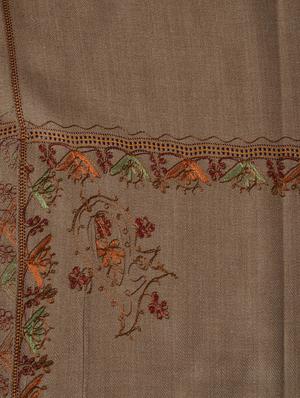 brown woolen shawl - 14521601 - Standard Image - 2
