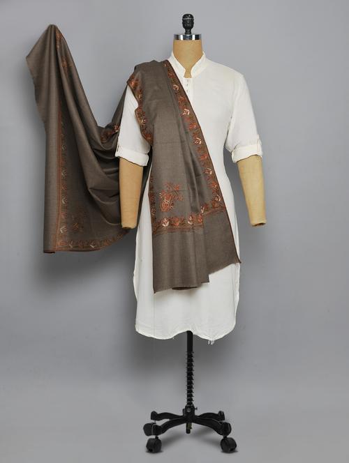 grey woolen shawl - 14521602 - Standard Image - 1