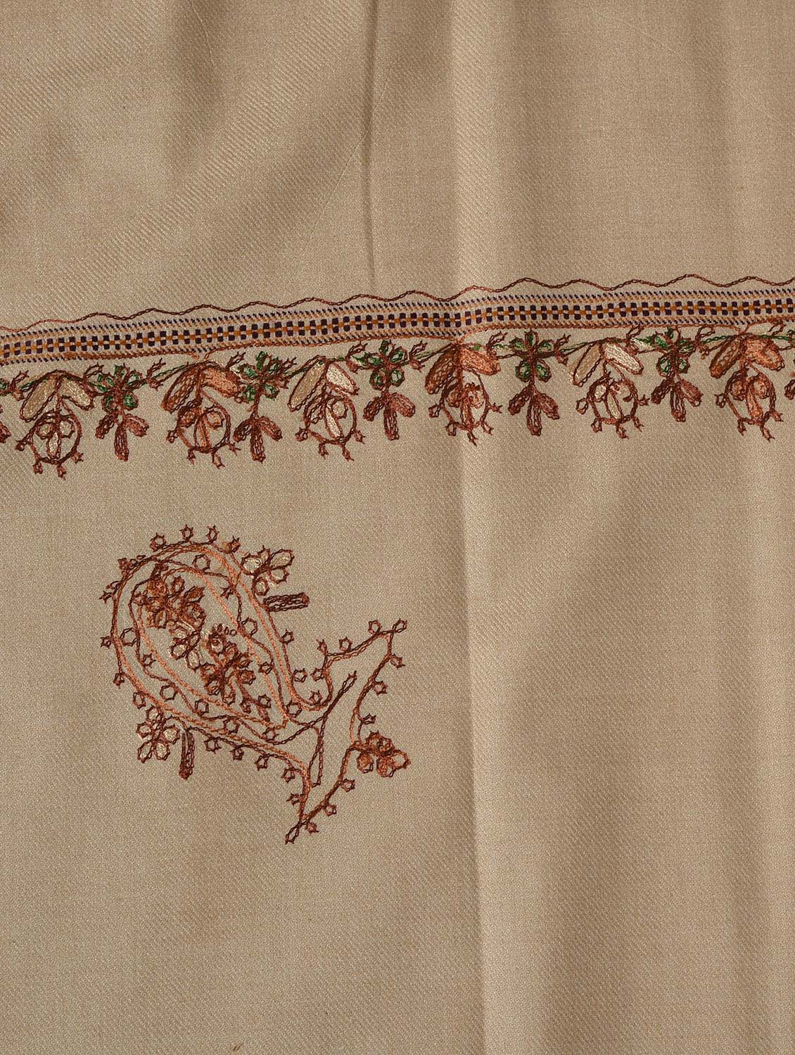 brown woolen shawl - 14521603 - Zoom Image - 2