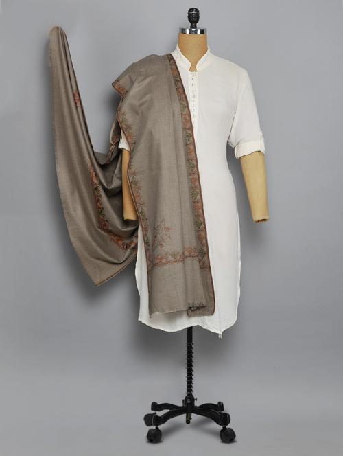 grey woolen shawl - 14521604 - Standard Image - 1