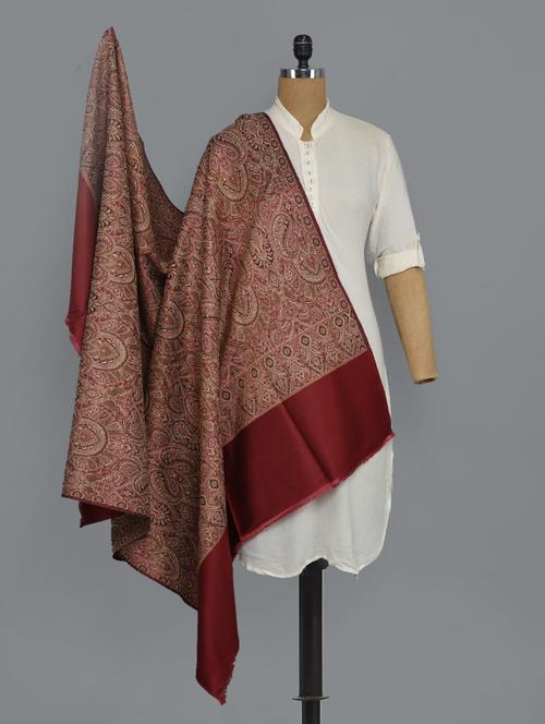 red woolen shawl - 14521619 - Standard Image - 1