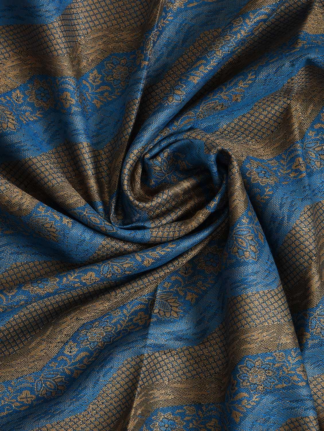blue woolen shawl - 14521636 - Zoom Image - 2
