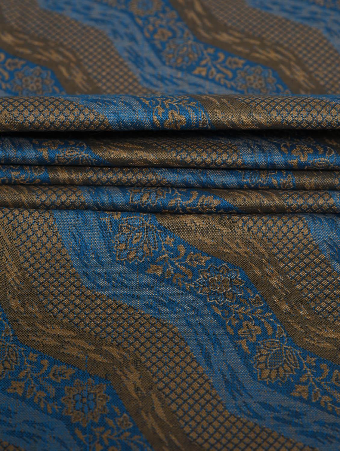 blue woolen shawl - 14521636 - Zoom Image - 3