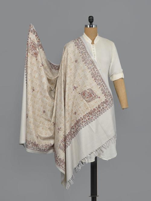 white woolen shawl - 14521639 - Standard Image - 1