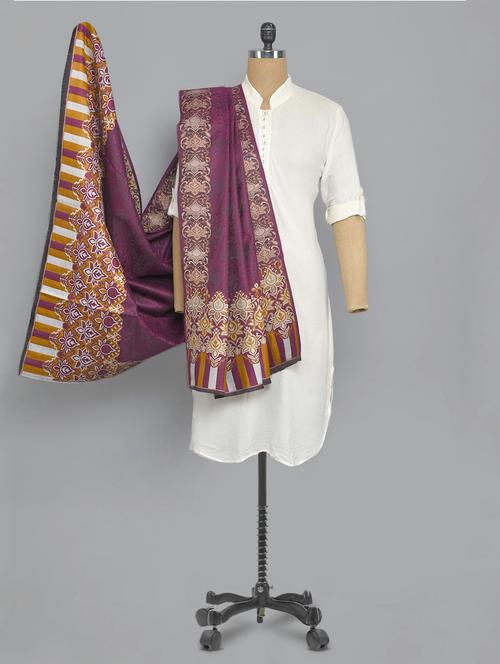 purple colored shawl - 14521660 - Standard Image - 1