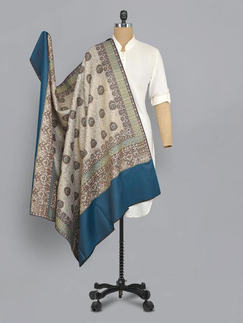 Multicolored jacquard shawl - 14521662 - Standard Image - 1