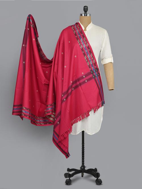 pink acro wool shawl - 14521672 - Standard Image - 1