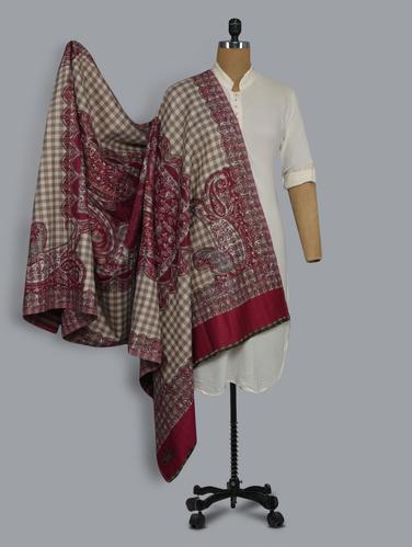 pink acro wool shawl - 14521681 - Very Small Image - 1