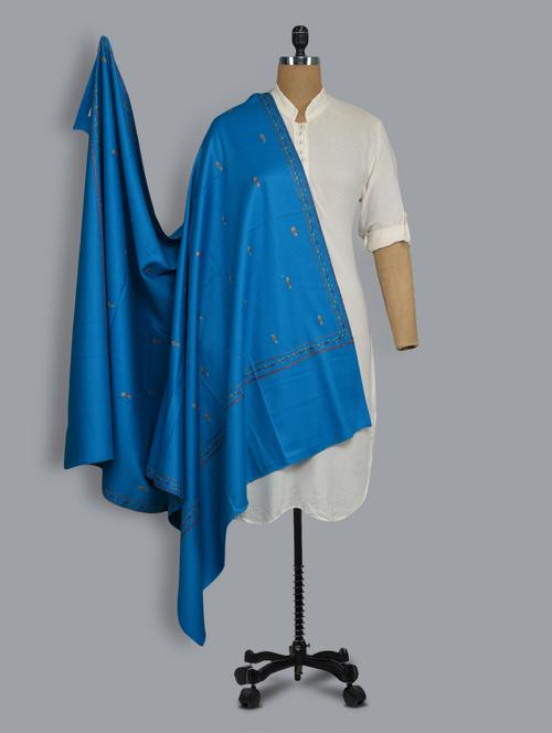 blue thread work shawl - 14521705 - Standard Image - 1
