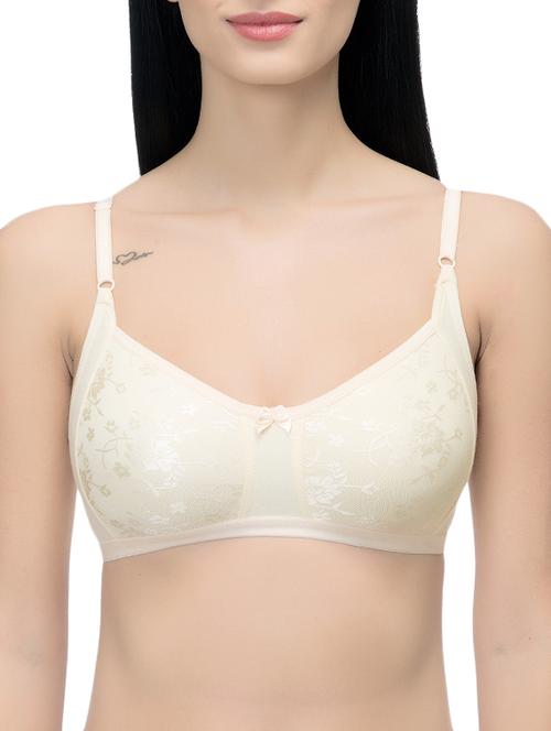 beige solid bra - 14521746 - Standard Image - 1
