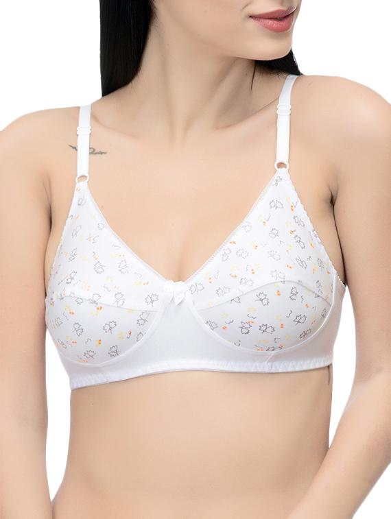 white printed minimizer bra - 14521758 - Zoom Image - 1