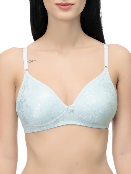 blue solid bra - 14521770 - Standard Image - 1