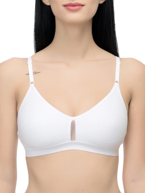 white solid bra - 14521782 - Standard Image - 1