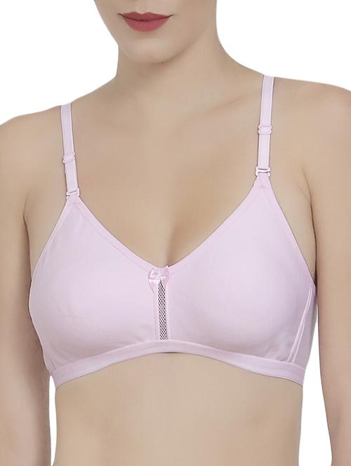 pink solid bra - 14521790 - Standard Image - 1