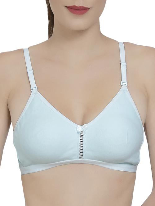 blue solid bra - 14521791 - Standard Image - 1