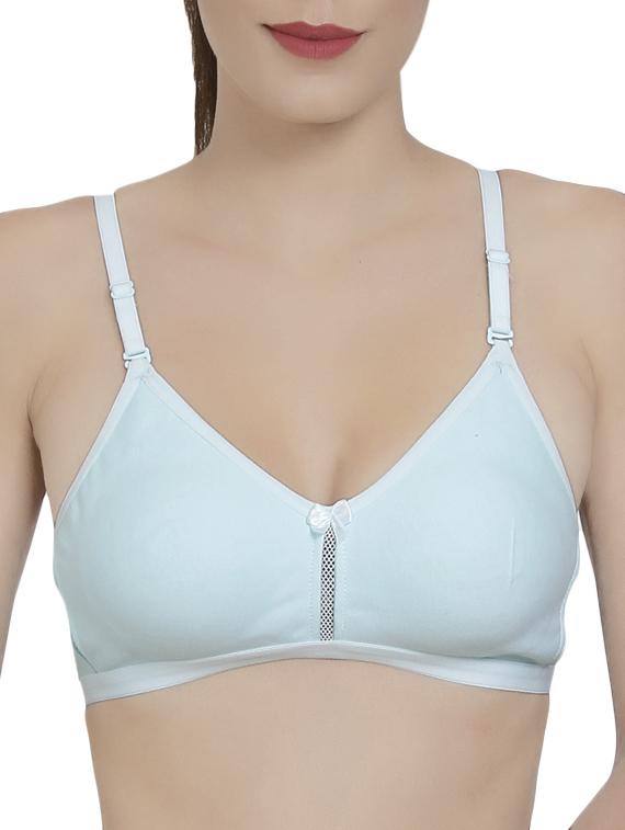 blue solid bra - 14521791 - Zoom Image - 1