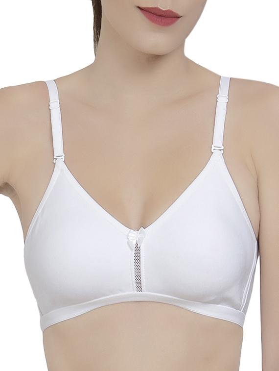 white solid backless bra - 14521793 - Zoom Image - 1