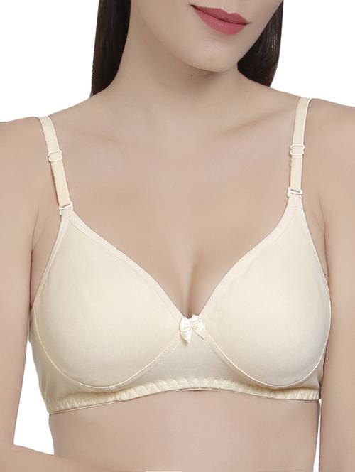 beige solid bra - 14521820 - Standard Image - 1