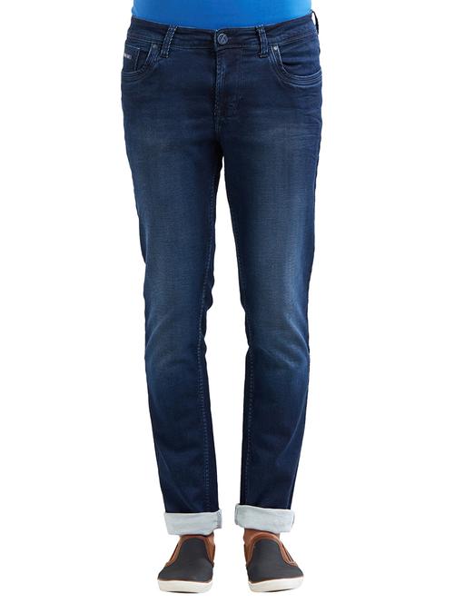 blue cotton washed jeans - 14525625 - Standard Image - 1
