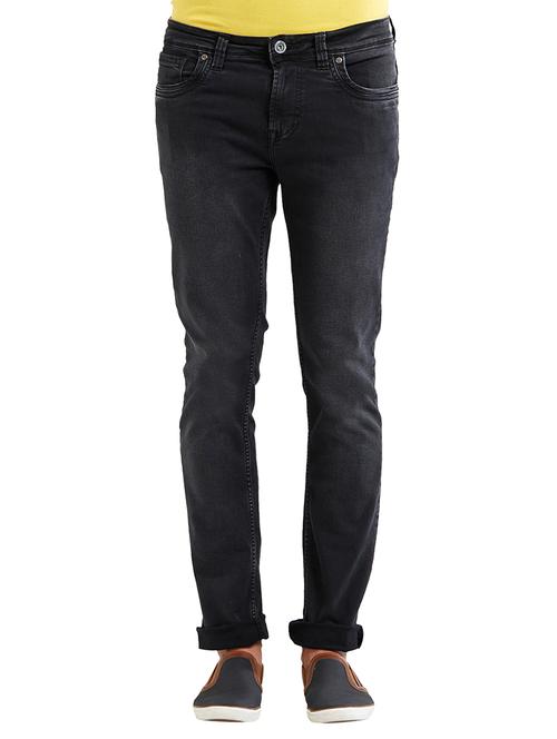 black cotton washed jeans - 14525635 - Very Small Image - 1