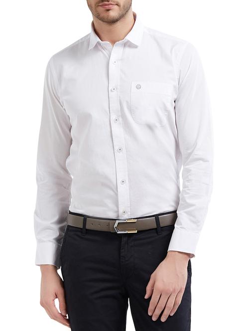 white cotton casual shirt - 14525679 - Very Small Image - 1
