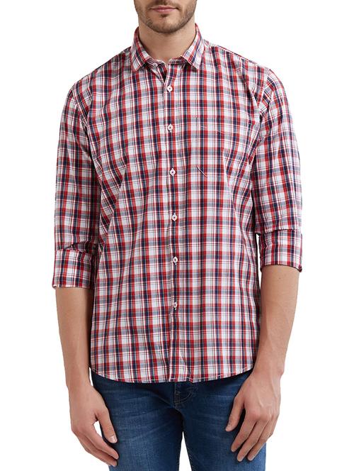 red cotton casual shirt - 14525696 - Very Small Image - 1