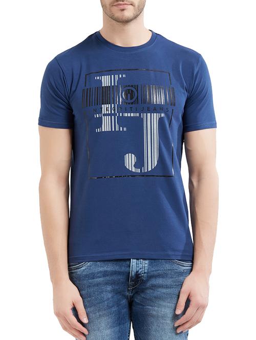 blue cotton t-shirt - 14525729 - Very Small Image - 1