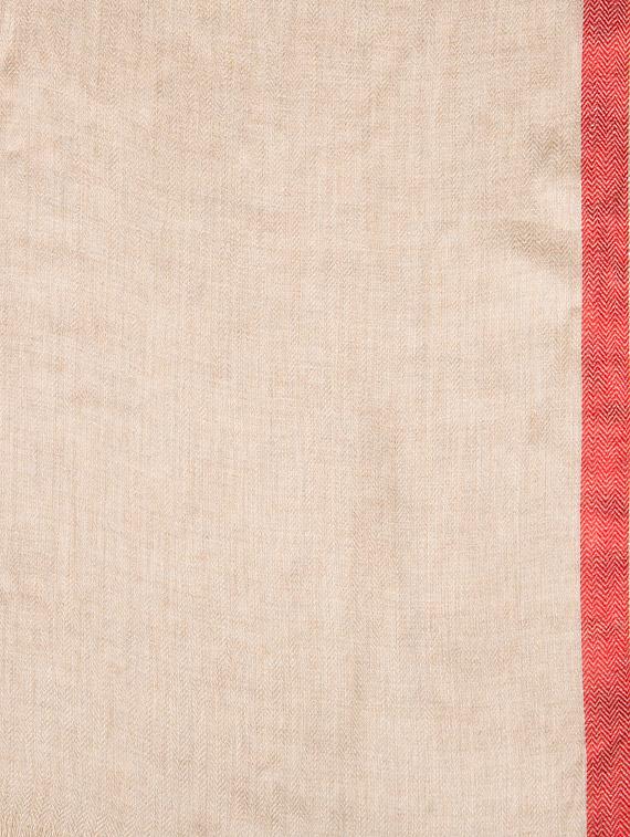 white pure silk stole - 14526657 - Zoom Image - 3
