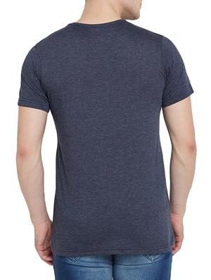 navy blue cotton t-shirt - 14526680 - Standard Image - 3