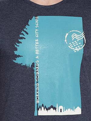 navy blue cotton t-shirt - 14526680 - Standard Image - 4