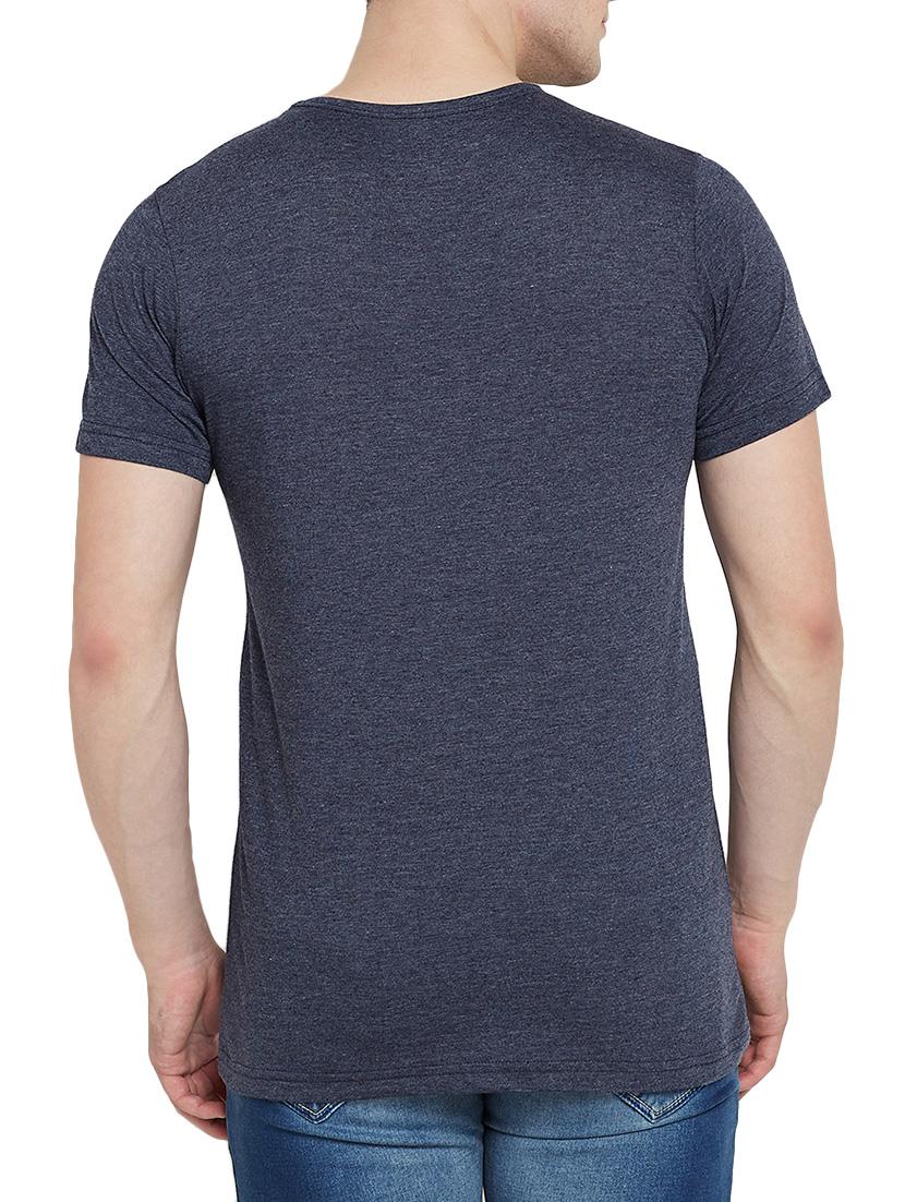 navy blue cotton t-shirt - 14526680 - Zoom Image - 3