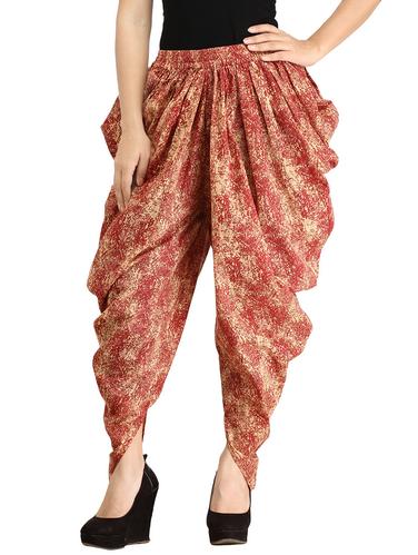 brown cotton harem salwar - 14526801 - Very Small Image - 1