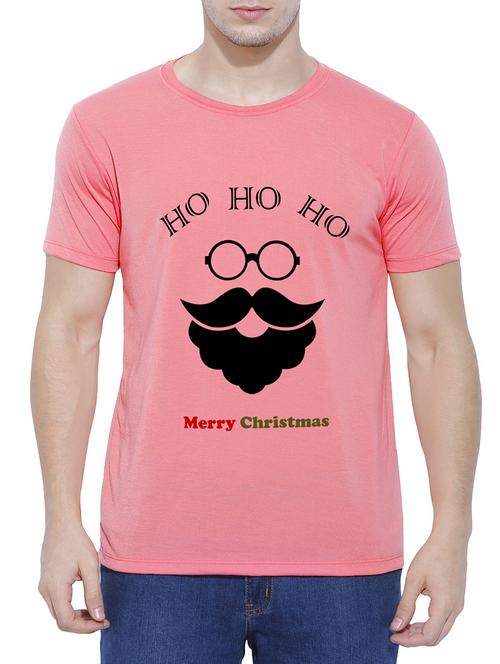 pink cotton chest print t-shirt - 14526804 - Standard Image - 1