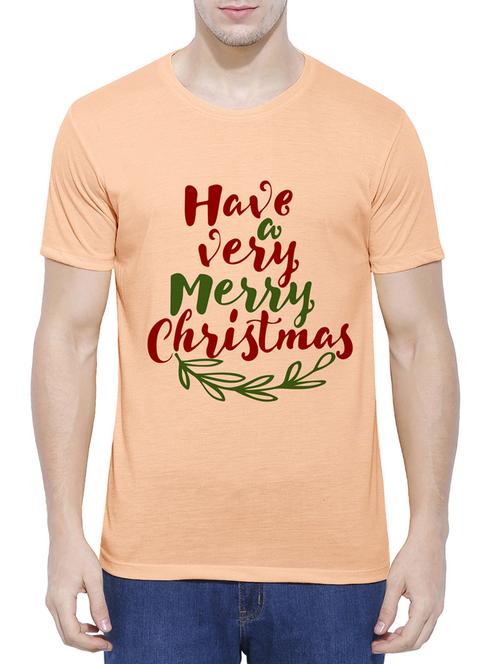 peach cotton t-shirt - 14526812 - Very Small Image - 1