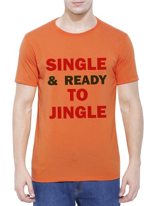 orange cotton t-shirt - 14526829 - Standard Image - 1