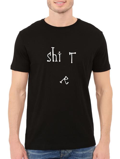 black cotton t-shirt - 14526847 - Standard Image - 1