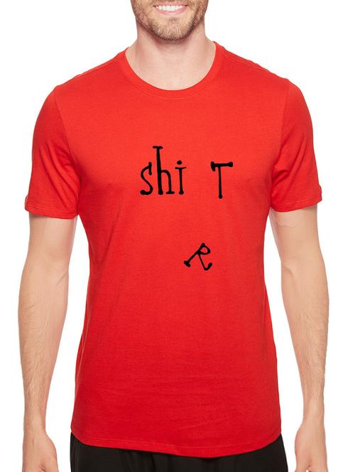 red cotton t-shirt - 14526852 - Standard Image - 1