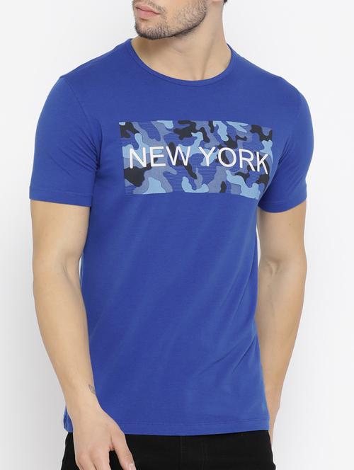 blue cotton t-shirt - 14526916 - Very Small Image - 1